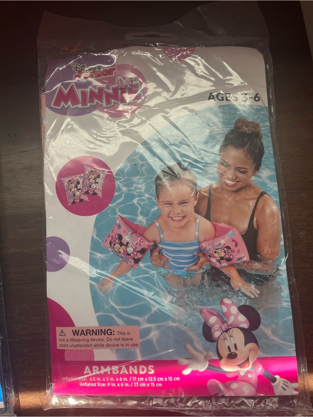 Minnie & Mickey Pink and blue Swim Armbands
